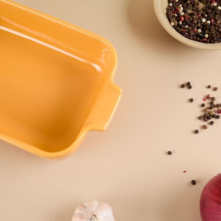 Aryıldız Elissa Dikdörtgen Fırın Kabı Sarı 23 cm - 3