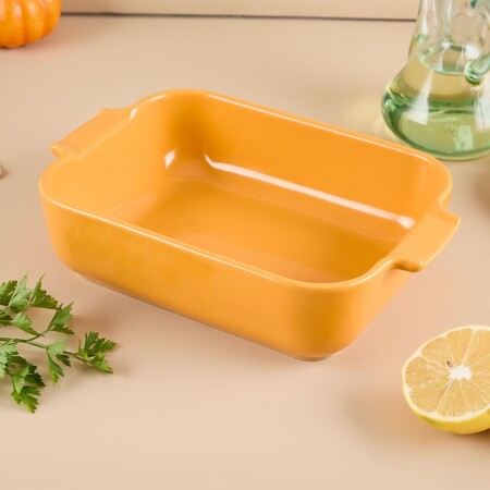 Aryıldız Elissa Dikdörtgen Fırın Kabı Sarı 25 cm - 2
