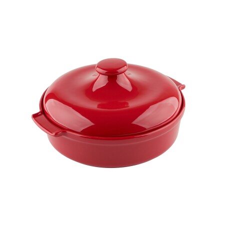 Aryıldız Elissa Kapaklı Karnıyarık Fırın Kabı Kırmızı 29 cm - 6