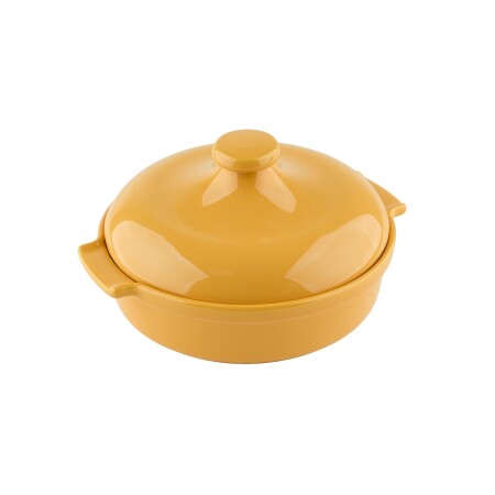 Aryıldız Elissa Kapaklı Karnıyarık Fırın Kabı Sarı 25 cm - 6