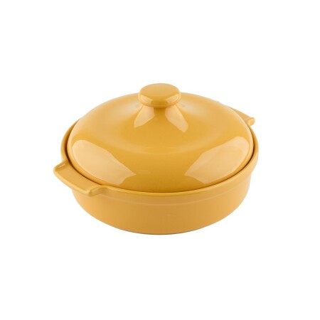 Aryıldız Elissa Kapaklı Karnıyarık Fırın Kabı Sarı 27 cm - 7