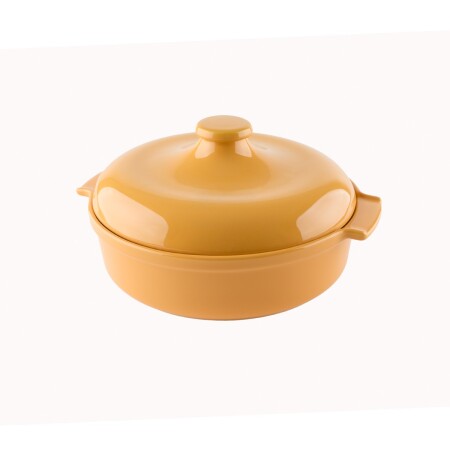 Aryıldız Elissa Kapaklı Karnıyarık Fırın Kabı Sarı 31 cm - 5