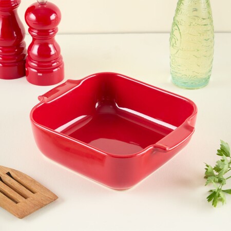 Aryıldız Elissa Kare Fırın Kabı Kırmızı 21 cm - 2