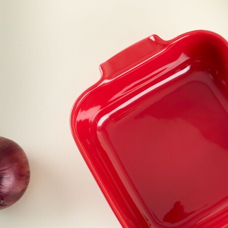 Aryıldız Elissa Kare Fırın Kabı Kırmızı 21 cm - 4