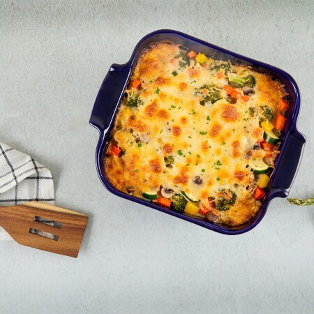 Aryıldız Elissa Kare Fırın Kabı Kobalt 21 cm - 1