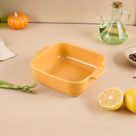 Aryıldız Elissa Kare Fırın Kabı Sarı 21 cm - 2