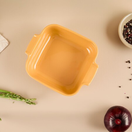 Aryıldız Elissa Kare Fırın Kabı Sarı 21 cm - 3