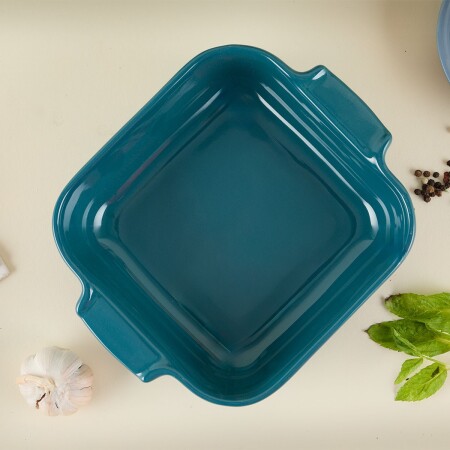 Aryıldız Elissa Kare Fırın Kabı Yeşil 21 cm - 1