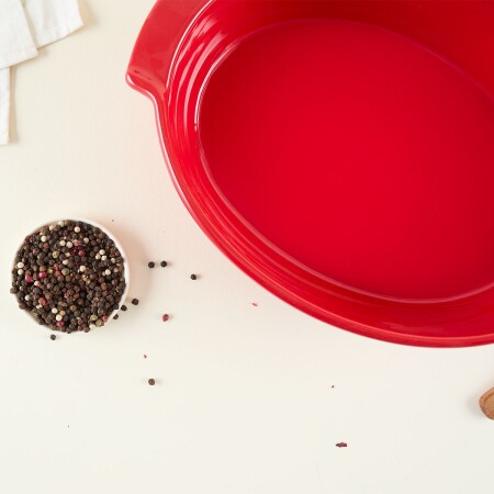 Aryıldız Elissa Oval Fırın Kabı Kırmızı 31 cm - 3