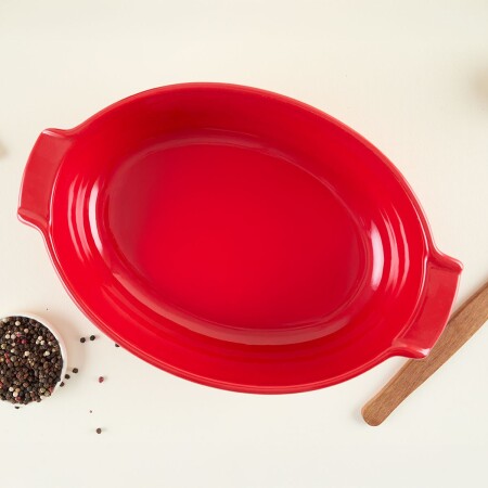Aryıldız Elissa Oval Fırın Kabı Kırmızı 31 cm - 4