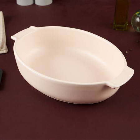 Aryıldız Elissa Oval Fırın Kabı Mat Beyaz 31 cm - 2