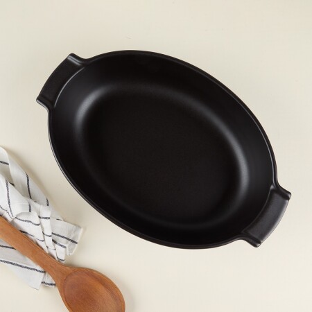 Aryıldız Elissa Oval Fırın Kabı Mat Siyah 31 cm - 3