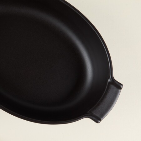 Aryıldız Elissa Oval Fırın Kabı Mat Siyah 31 cm - 2