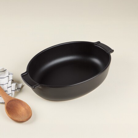 Aryıldız Elissa Oval Fırın Kabı Mat Siyah 31 cm - 4