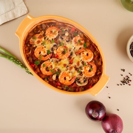 Aryıldız Elissa Oval Fırın Kabı Sarı 31 cm - ARYILDIZ