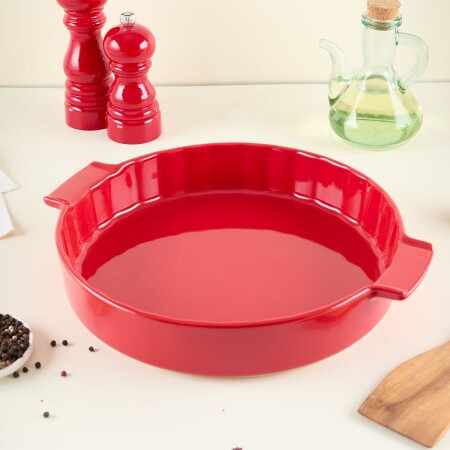 Aryıldız Elissa Rölyefli Yuvarlak Fırın Kabı 32.5 cm - 2