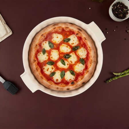 Aryıldız Elissa Rölyefli Yuvarlak Fırın Kabı 32.5 cm - ARYILDIZ