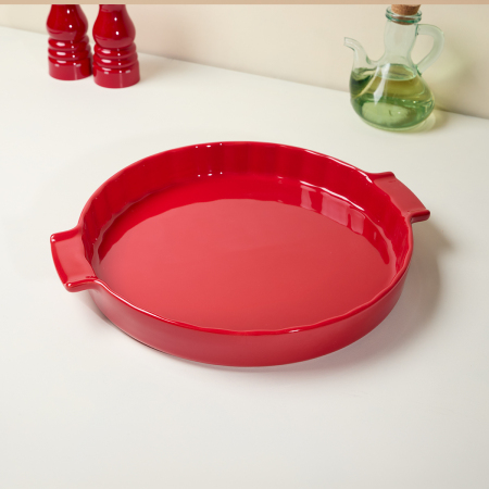 Aryıldız Elissa Rölyefli Yuvarlak Fırın Kabı Kırmızı 34.5 cm - 3