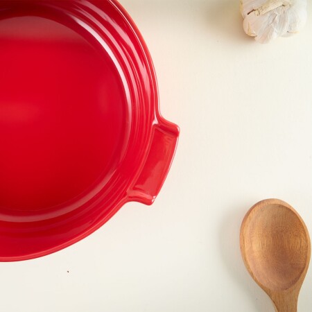 Aryıldız Elissa Yuvarlak Fırın Kabı Kırmızı 27 cm - 4