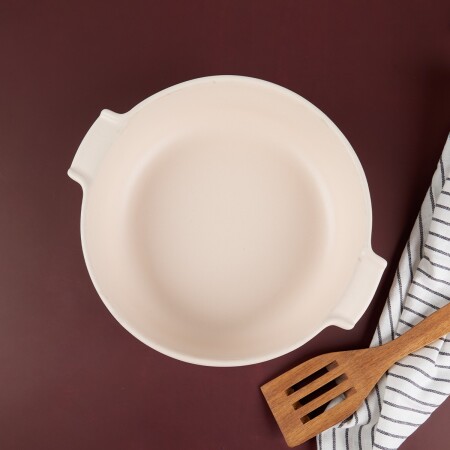 Aryıldız Elissa Yuvarlak Fırın Kabı Mat Beyaz 27 cm - 3