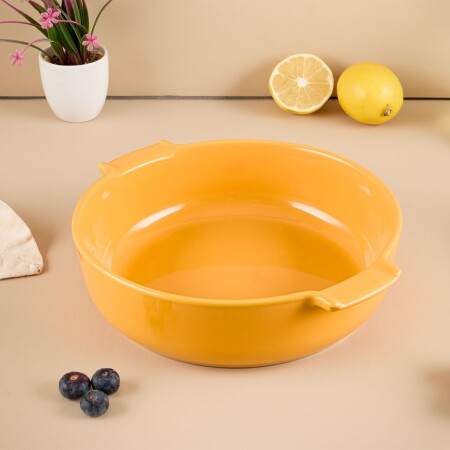 Aryıldız Elissa Yuvarlak Fırın Kabı Sarı 27 cm - 2