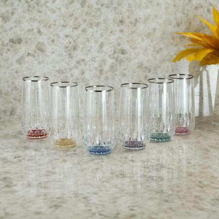 Aryıldız Fiona 6'lı Meşrubat Bardağı Platin 300 ml - ARYILDIZ