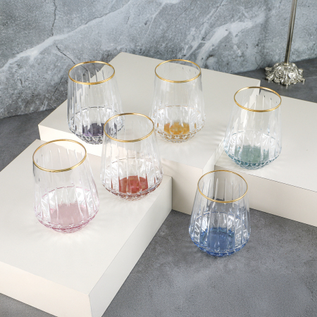 Aryıldız Fiona 6'lı Su Bardağı Gold 300 ml - ARYILDIZ