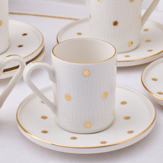 Aryıldız Flare 12 Parça 6 Kişilik Kahve Fincan Takımı 90 ml - 2