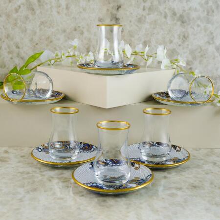 Aryıldız Flor 12 Parça 6 Kişilik Çay Seti 165 ml - ARYILDIZ