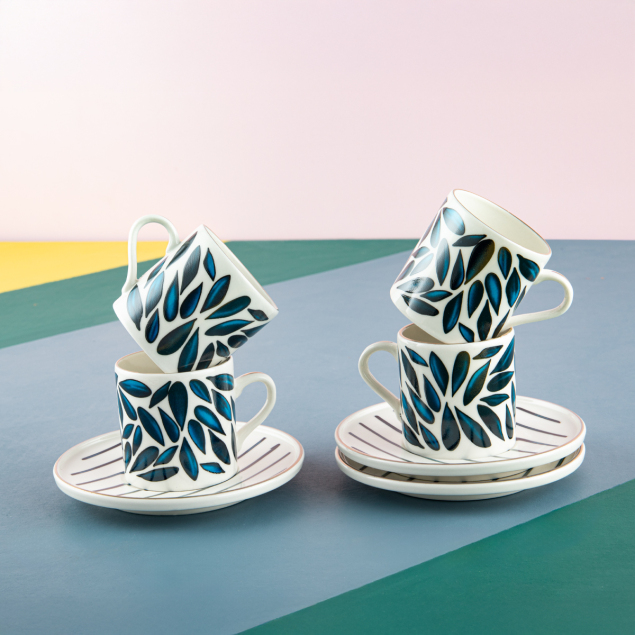 Aryıldız Foglia 12 Parça 6 Kişilik Türk Kahve Fincanı 90 ml - 2