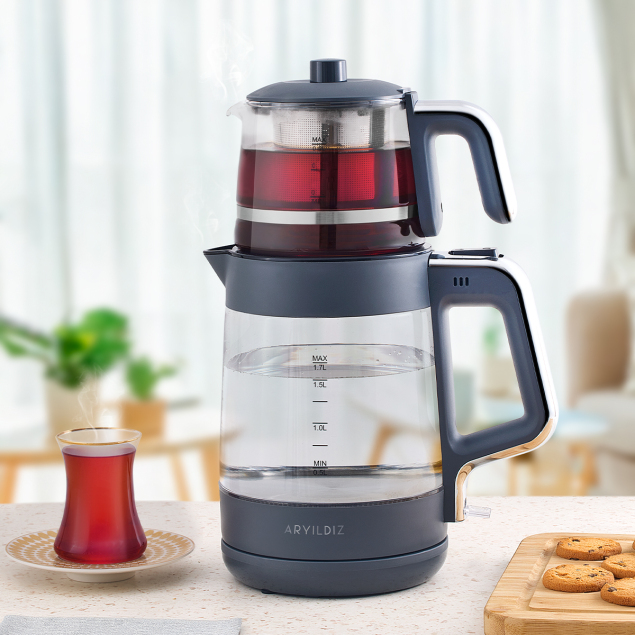 Aryıldız Glow Çay Makinesi Antrasit - 1