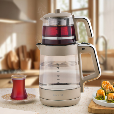 Aryıldız Glow Çay Makinesi Bej - 1