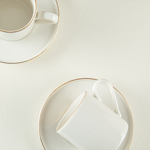 Aryıldız Hazel Gold 4 Parça 2 Kişilik Çay Fıncan Takımı - 3