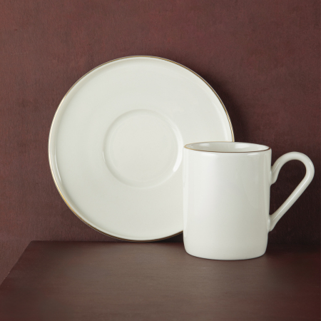 Aryıldız Hazel Gold 4 Parça 2 Kişilik Türk Kahve Fincan Takımı - 2