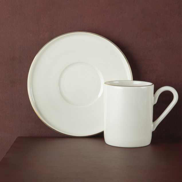 Aryıldız Hazel Gold 4 Parça 2 Kişilik Türk Kahve Fincan Takımı - 2