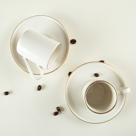 Aryıldız Hazel Gold 4 Parça 2 Kişilik Türk Kahve Fincan Takımı - 4