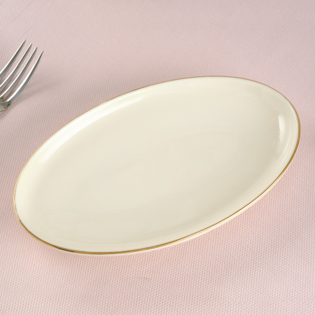 Aryıldız Hazel Gold Kayık Tabak 20 cm - 2