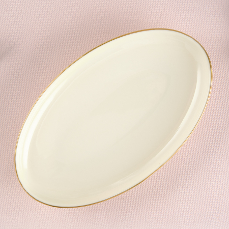 Aryıldız Hazel Gold Kayık Tabak 20 cm - ARYILDIZ
