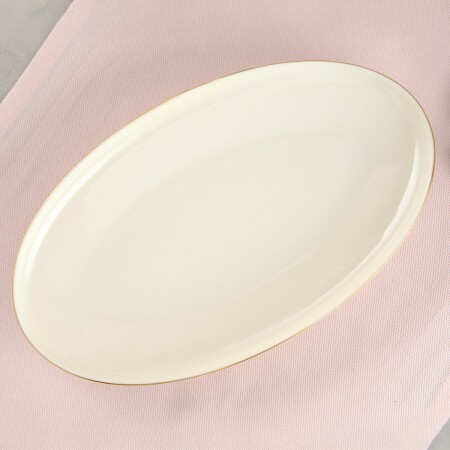 Aryıldız Hazel Gold Kayık Tabak 30 cm - 2