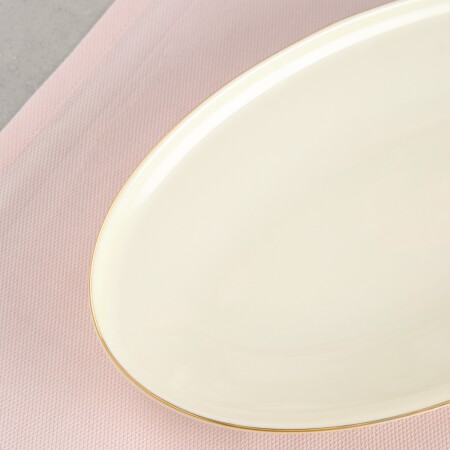 Aryıldız Hazel Gold Kayık Tabak 30 cm - 3