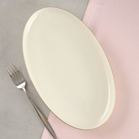 Aryıldız Hazel Gold Kayık Tabak 30 cm - 5