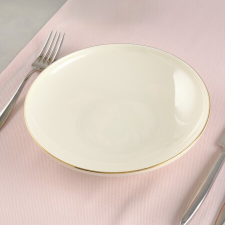 Aryıldız Hazel Krem Gold Yemek Tabağı 21 cm - 3