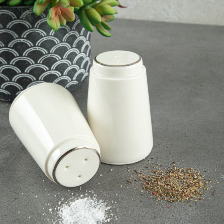 Aryıldız Hazel Platin Tuzluk + Biberlik - ARYILDIZ