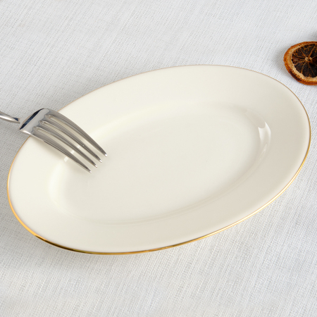 Aryıldız Hera Gold Kayık Tabak 20 cm - 1