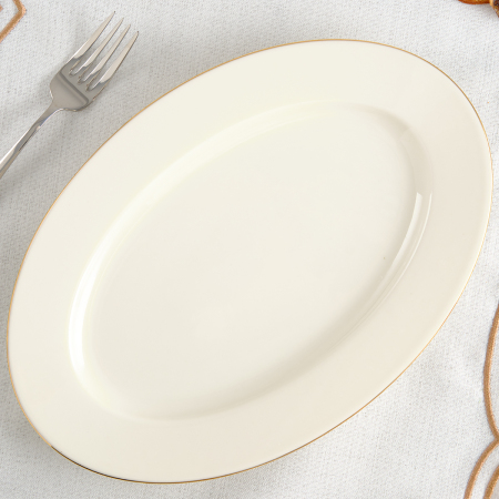 Aryıldız Hera Gold Kayık Tabak 30 cm - ARYILDIZ