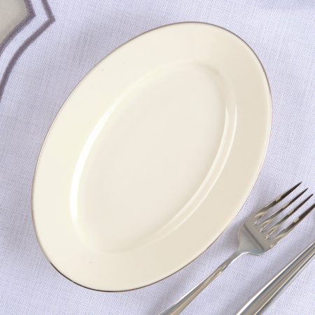 Aryıldız Hera Platin Kayık Tabak 20 cm - ARYILDIZ