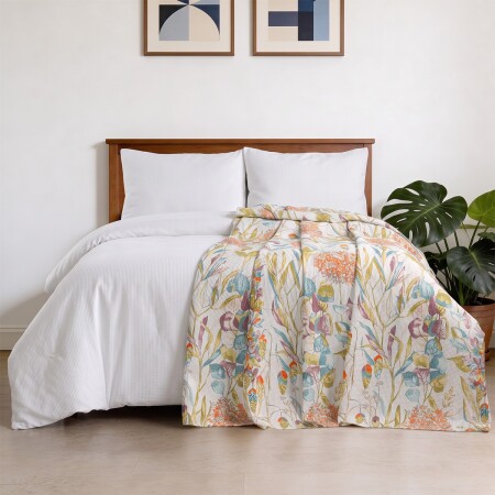 Aryıldız Home Agatha %100 Pamuk Çift Kişilik Pike 200X220 cm - ARYILDIZ HOME