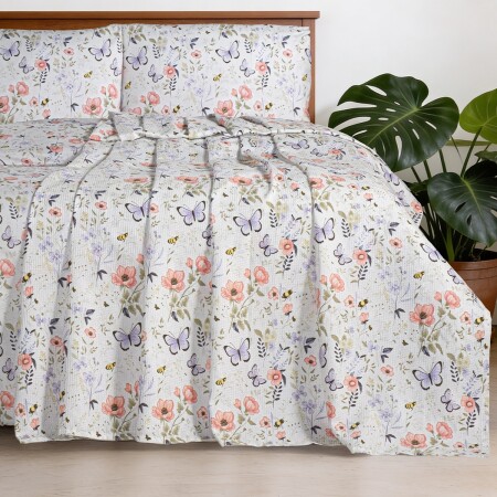 Aryıldız Home Butterfly %100 Pamuk Çift Kişilik Pike 200X220 cm - 3