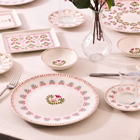 Aryıldız Ivy Pink 32 Parça 6 Kişilik Kahvaltı Takımı - 3