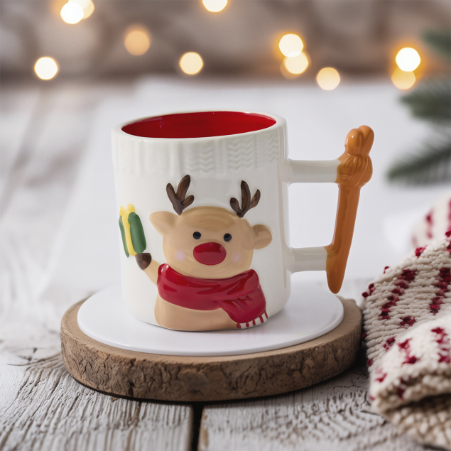 Aryıldız Joyful Geyik Figürlü Kupa 388 ml - 1